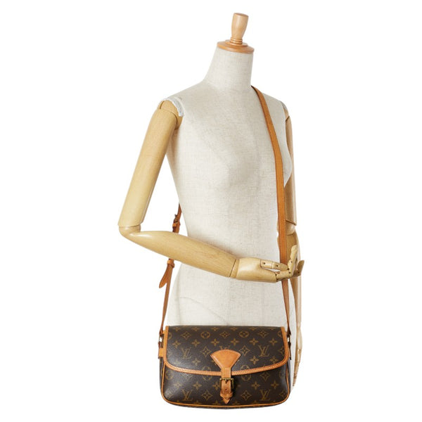 ルイ ヴィトン モノグラム ソローニュ 斜め掛け ショルダーバッグ M42250 ブラウン PVC レザー レディース LOUIS VUITTON 【中古】