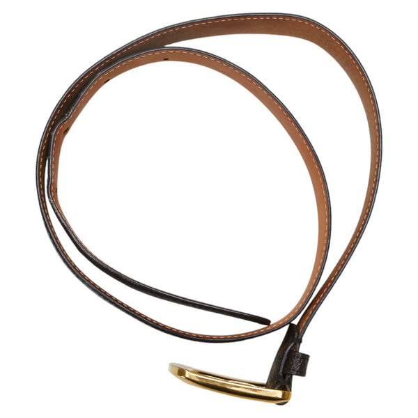 ルイ ヴィトン モノグラム サンチュール エリプス ベルト サイズ：80/32 M6919 ブラウン PVC レザー レディース LOUIS VUITTON 【中古】