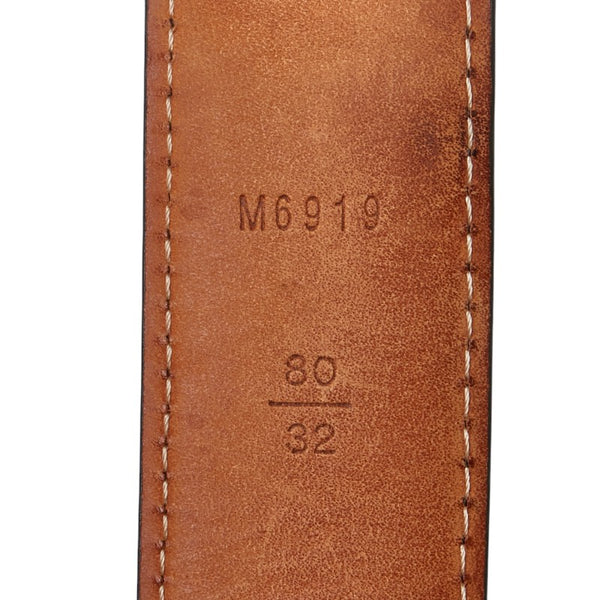 ルイ ヴィトン モノグラム サンチュール エリプス ベルト サイズ：80/32 M6919 ブラウン PVC レザー レディース LOUIS VUITTON 【中古】