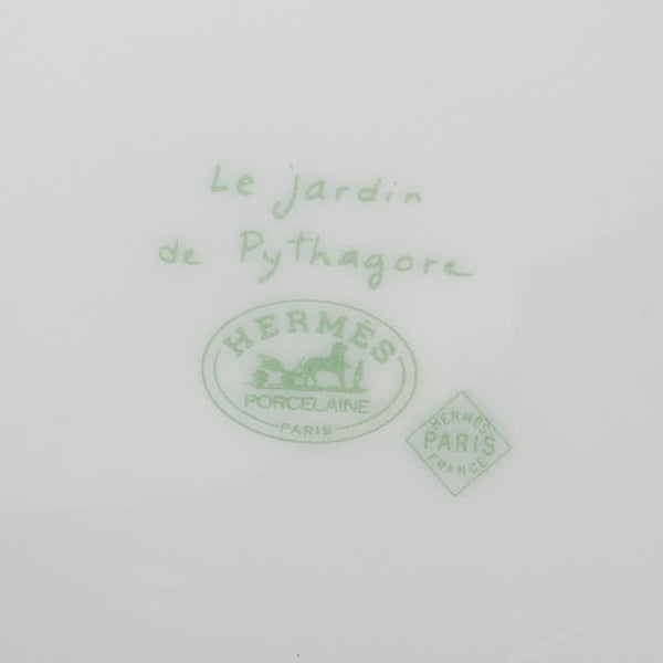 エルメス トゥカン Le jardin de Pythagore ピタゴラス マグカップ ティーカップ 2客 ホワイト マルチカラー 陶器 レディース HERMES 【中古】