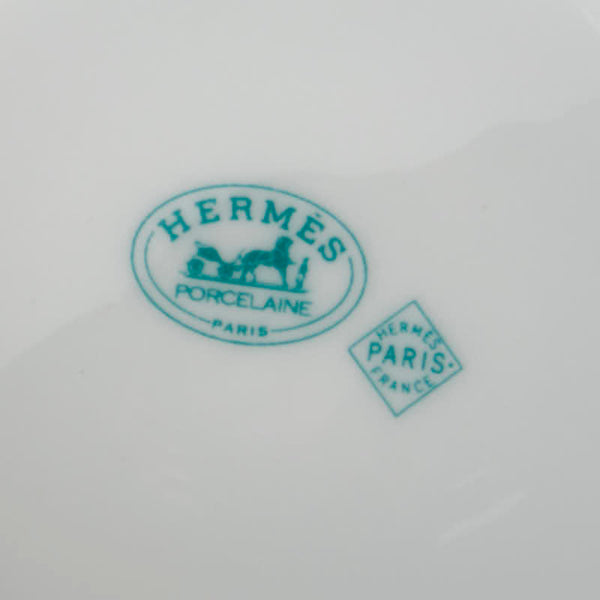 エルメス トゥカン Le jardin de Pythagore ピタゴラス マグカップ ティーカップ 2客 ホワイト マルチカラー 陶器 レディース HERMES 【中古】