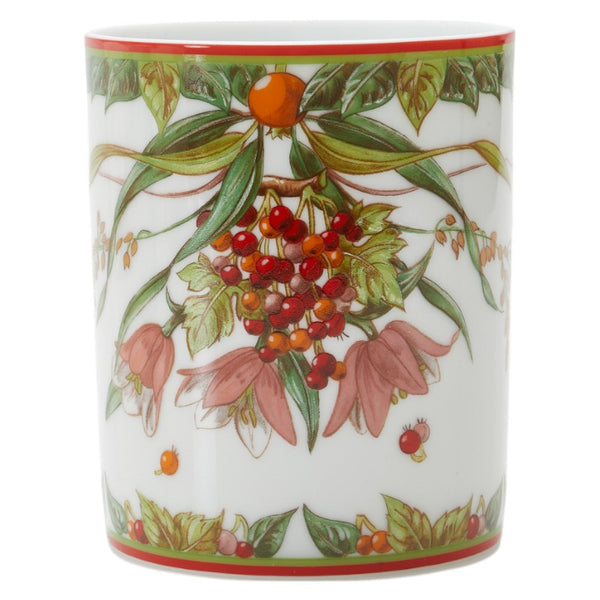 エルメス トゥカン Le jardin de Pythagore ピタゴラス マグカップ ティーカップ 2客 ホワイト マルチカラー 陶器 レディース HERMES 【中古】