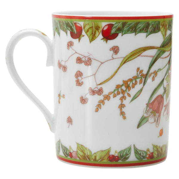 エルメス トゥカン Le jardin de Pythagore ピタゴラス マグカップ ティーカップ 2客 ホワイト マルチカラー 陶器 レディース HERMES 【中古】