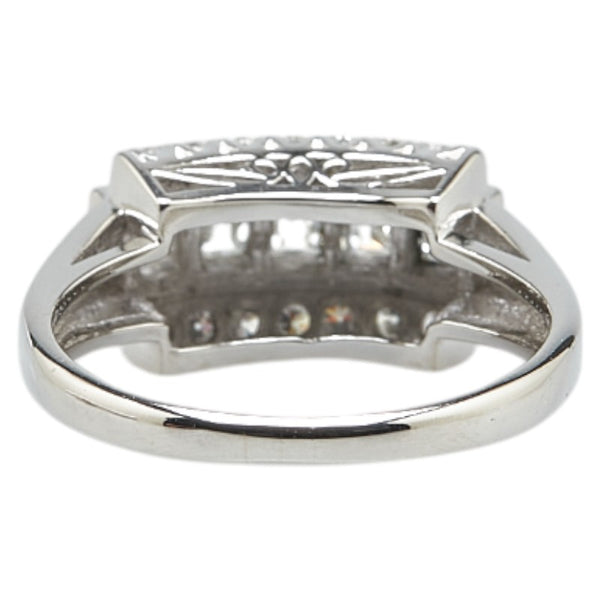 Pt900 プラチナ ダイヤ0.50ct ダイヤ0.16ct リング 指輪 レディース 12号 【中古】