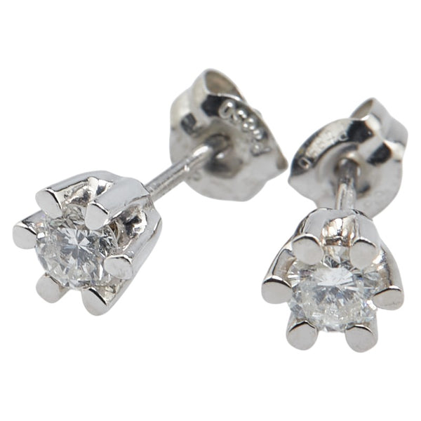 カメリア スタッド ピアス Pt850 プラチナ レディース CAMELLIA 【中古】