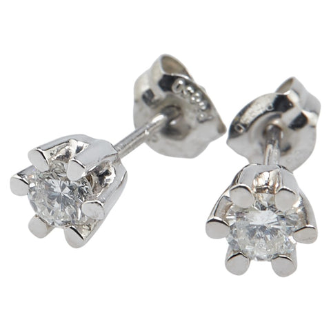 カメリア スタッド ピアス Pt850 プラチナ レディース CAMELLIA 【中古】