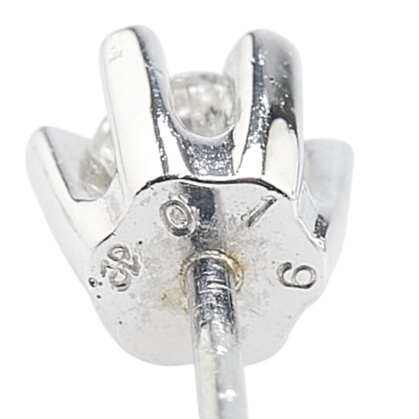 カメリア スタッド ピアス Pt850 プラチナ レディース CAMELLIA 【中古】