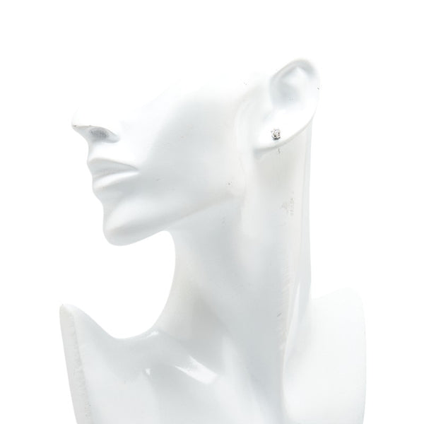 カメリア スタッド ピアス Pt850 プラチナ レディース CAMELLIA 【中古】