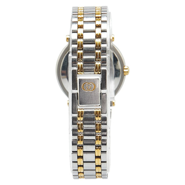 グッチ インターロッキングG 腕時計 9000L クオーツ ゴールド文字盤 ステンレススチール メッキ レディース GUCCI 【中古】