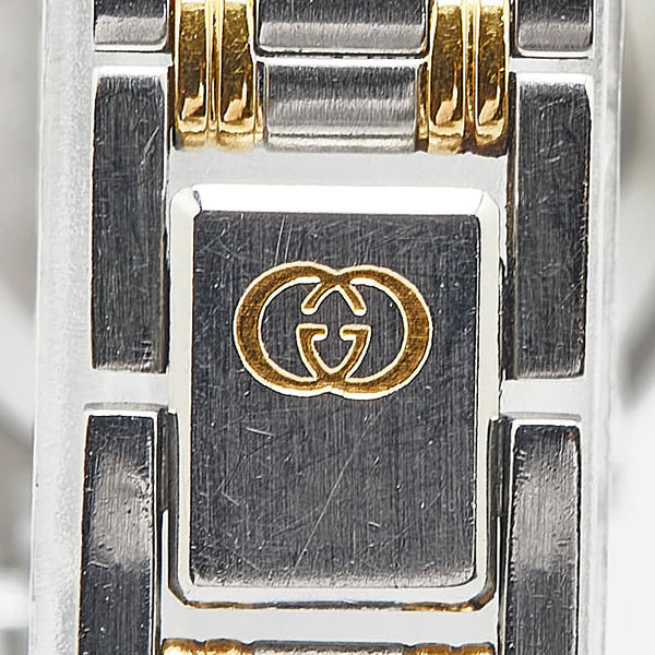 グッチ インターロッキングG 腕時計 9000L クオーツ ゴールド文字盤 ステンレススチール メッキ レディース GUCCI 【中古】