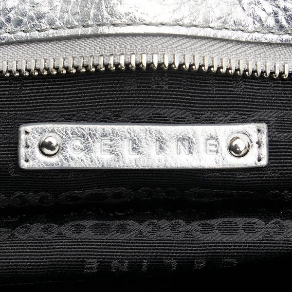 セリーヌ ビタースウィート ハンドバッグ シルバー レザー レディース CELINE 【中古】