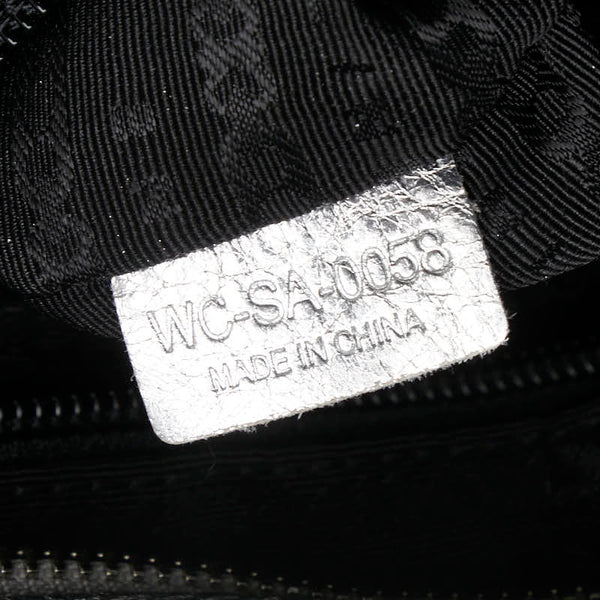 セリーヌ ビタースウィート ハンドバッグ シルバー レザー レディース CELINE 【中古】