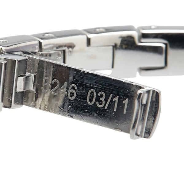 グッチ トルナヴォーニ 3Pダイヤ 腕時計 120 クオーツ ブラック文字盤 ステンレススチール レディース GUCCI 【中古】