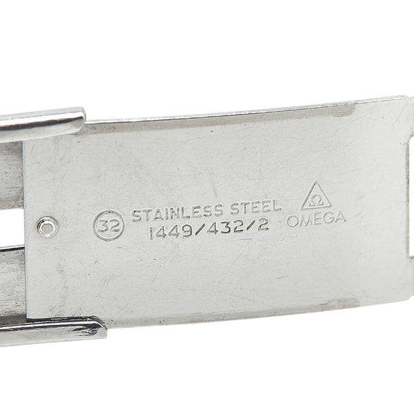 オメガ デビル  腕時計 196.0316 クオーツ パープル文字盤 ステンレススチール K18YG イエローゴールド レディース OMEGA 【中古】