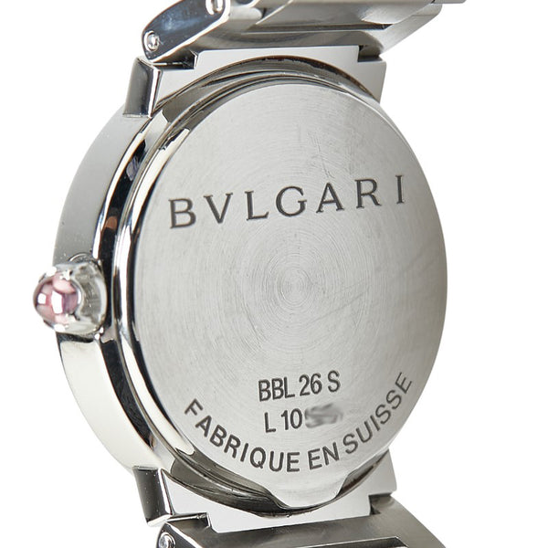 ブルガリ ブルガリブルガリ 腕時計 BBL26S クオーツ ブラック文字盤 ステンレススチール レディース BVLGARI 【中古】