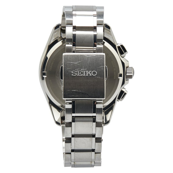 セイコー アストロン 腕時計 8X53-0AB0-2 ソーラー電波時計 ネイビー文字盤 セラミック チタン メンズ SEIKO 【中古】