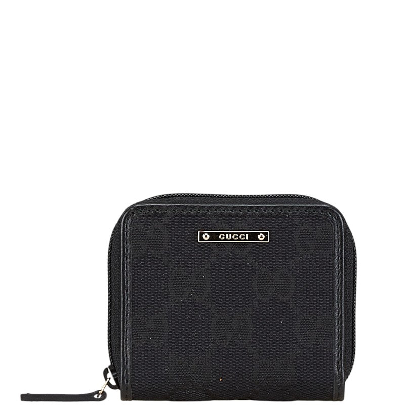 グッチ GGキャンバス ミニ コインケース 小銭入れ 115255 ブラウン ベージュ キャンバス レザー レディース GUCCI 【中古】