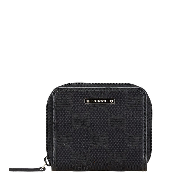 グッチ GGキャンバス ミニ コインケース 小銭入れ 115255 ブラウン ベージュ キャンバス レザー レディース GUCCI 【中古】