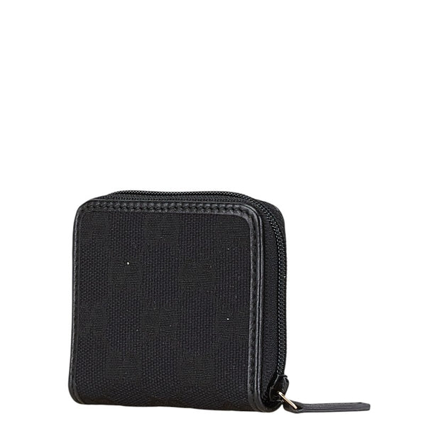 グッチ GGキャンバス ミニ コインケース 小銭入れ 115255 ブラウン ベージュ キャンバス レザー レディース GUCCI 【中古】