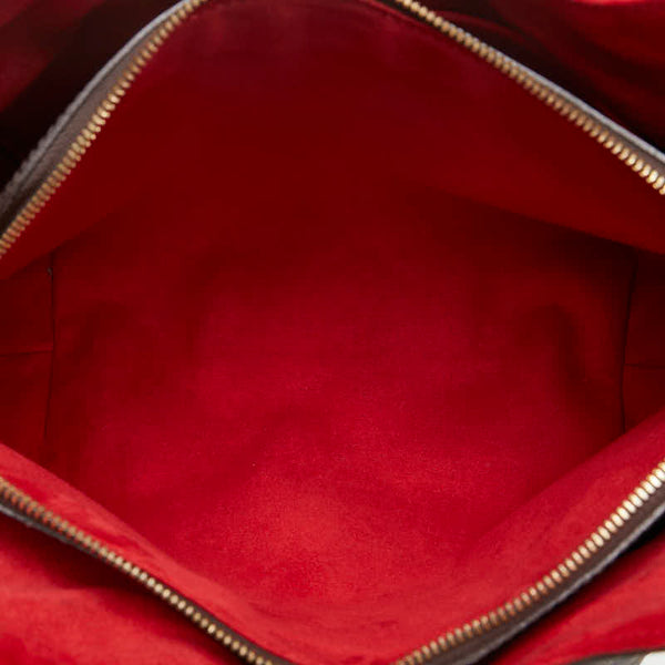 ルイ ヴィトン ダミエ システィナ GM ハンドバッグ N41540 ブラウン PVC レザー レディース LOUIS VUITTON 【中古】