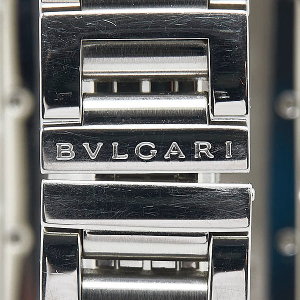 ブルガリ レッタンゴロ 腕時計 RTC49S クオーツ ホワイト文字盤 ステンレススチール メンズ BVLGARI 【中古】