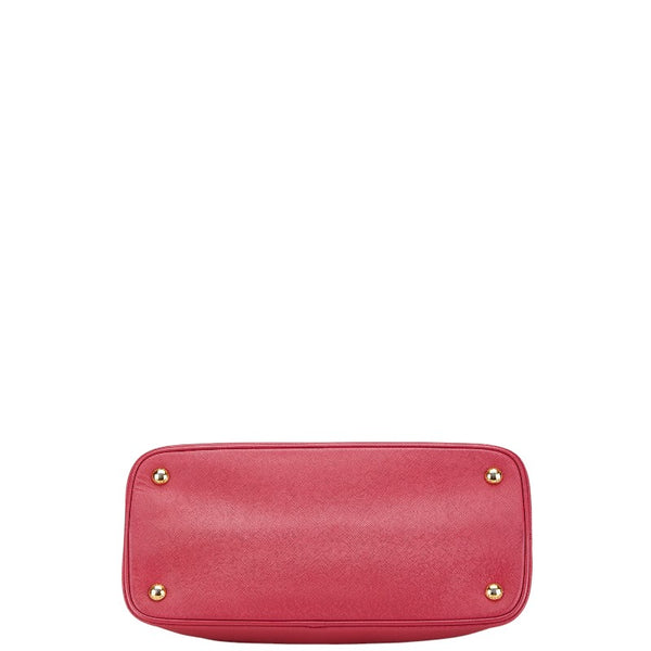 プラダ 三角ロゴプレート ハンドバッグ ショルダーバッグ 2WAY ピンク レザー レディース PRADA 【中古】