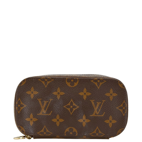 ルイ ヴィトン モノグラム トゥルース ブラッシュPM ポーチ M47510 ブラウン PVC レザー レディース LOUIS VUITTON 【中古】