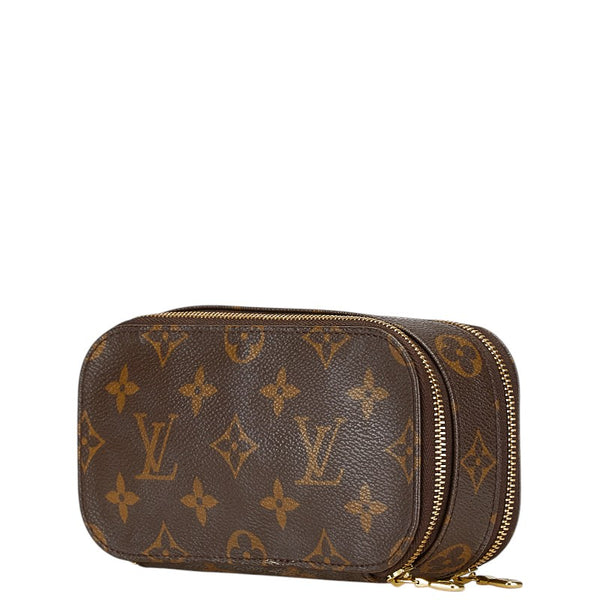 ルイ ヴィトン モノグラム トゥルース ブラッシュPM ポーチ M47510 ブラウン PVC レザー レディース LOUIS VUITTON 【中古】