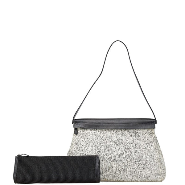 エルメス ダルメシアン ハンドバッグ ブラック ホワイト ブッフル レディース HERMES 【中古】