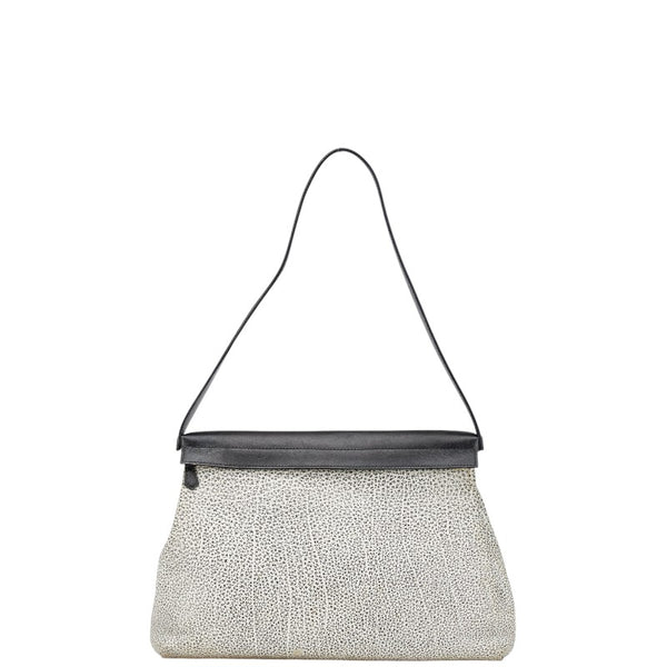エルメス ダルメシアン ハンドバッグ ブラック ホワイト ブッフル レディース HERMES 【中古】