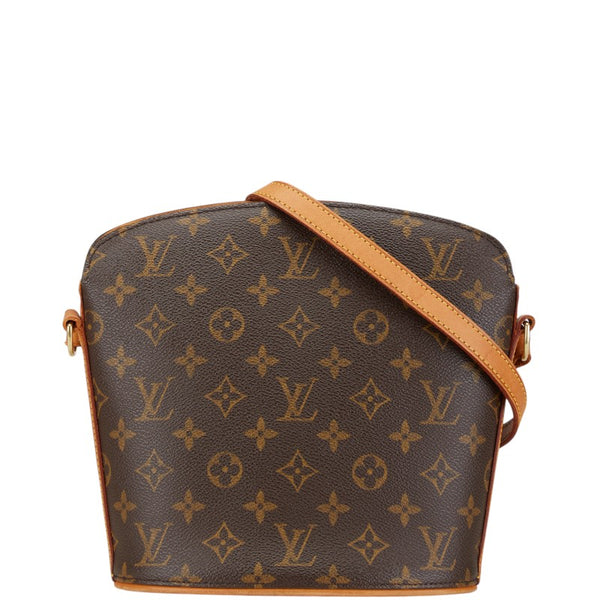 ルイ ヴィトン モノグラム ドルーオ 斜め掛け ショルダーバッグ M51290 ブラウン PVC レザー レディース LOUIS VUITTON 【中古】