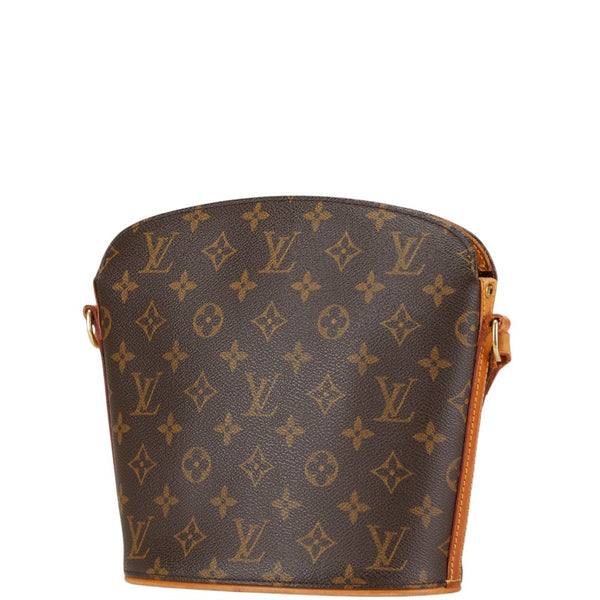 ルイ ヴィトン モノグラム ドルーオ 斜め掛け ショルダーバッグ M51290 ブラウン PVC レザー レディース LOUIS VUITTON 【中古】