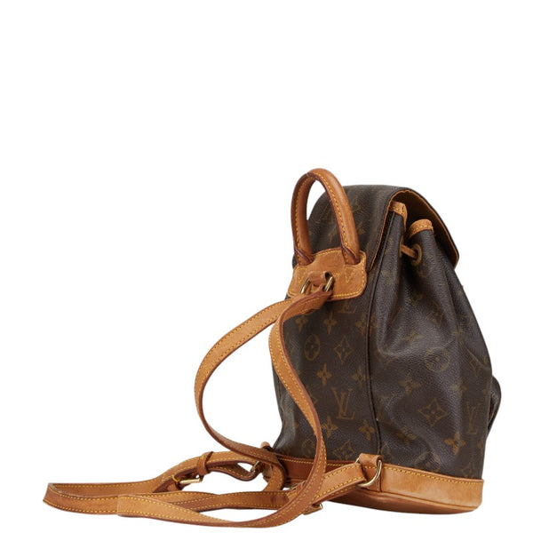 ルイ ヴィトン モノグラム ミニ モンスリ リュック バックパック M51137 ブラウン PVC レザー レディース LOUIS VUITTON 【中古】