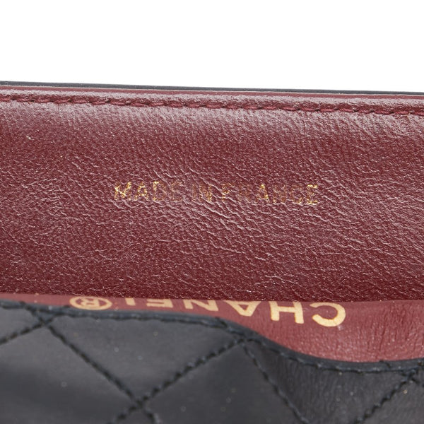 シャネル マトラッセ 斜め掛け チェーン ショルダーバッグ ブラック ラムスキン レディース CHANEL 【中古】