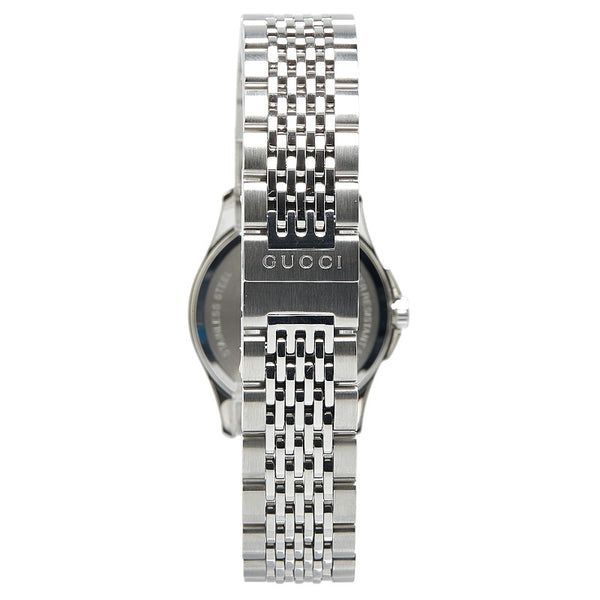 グッチ Gタイムレス 腕時計 YA1265028 クオーツ シルバー文字盤 ステンレススチール レディース GUCCI 【中古】