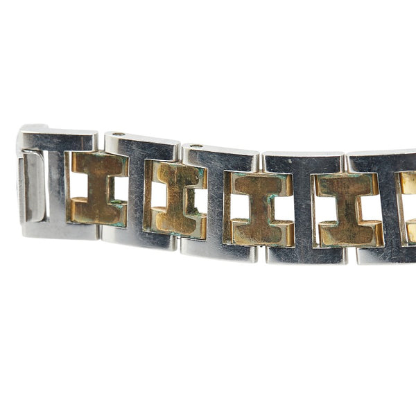 エルメス クリッパー 腕時計 CL3.240 クオーツ ベージュ文字盤 ステンレススチール メッキ レディース HERMES 【中古】