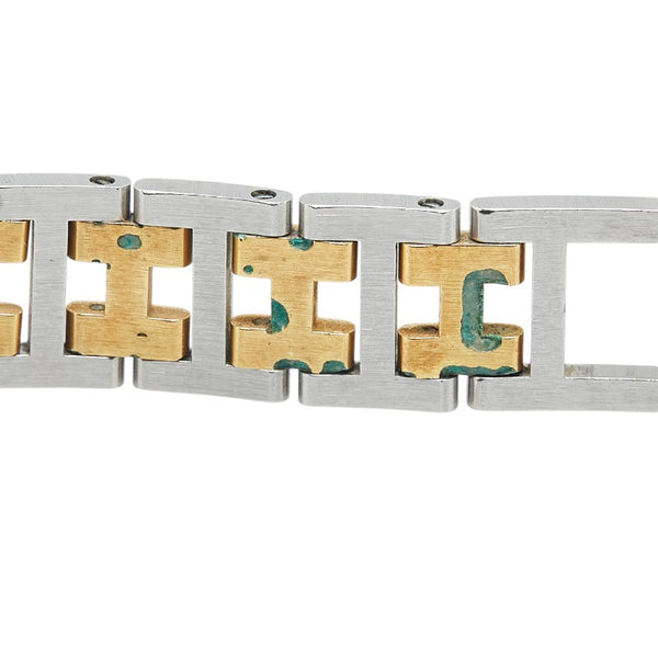 エルメス クリッパー 腕時計 CL3.240 クオーツ ベージュ文字盤 ステンレススチール メッキ レディース HERMES 【中古】
