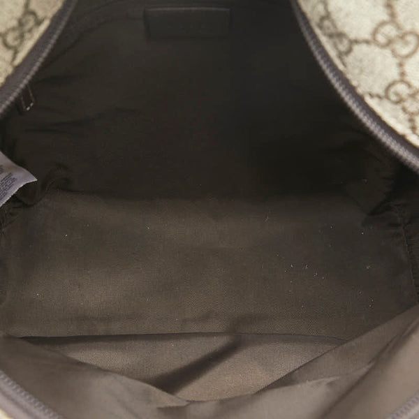 グッチ GGスプリーム リュック バックパック 271327 ベージュ ブラウン PVC レザー レディース GUCCI 【中古】