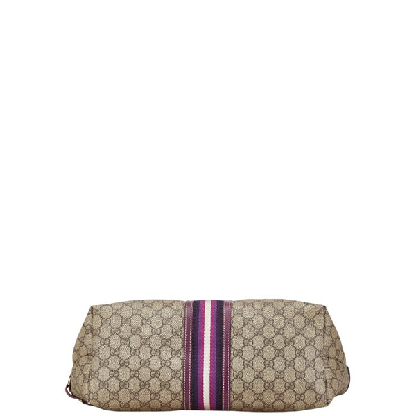 グッチ GGスプリーム トートバッグ 203693 ベージュ マルチカラー PVC レザー レディース GUCCI 【中古】