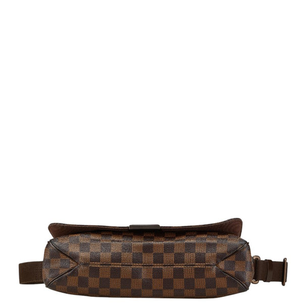 ルイ ヴィトン ダミエ ディストリクトMM ショルダーバッグ N41212 ブラウン PVC レザー レディース LOUIS VUITTON 【中古】
