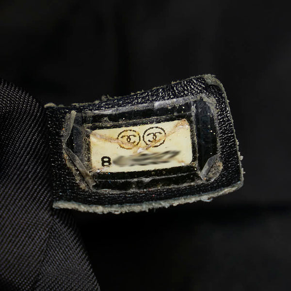 シャネル ニュートラベルライン トートMM トートバッグ ハンドバッグ ブラック ナイロン レザー レディース CHANEL 【中古】