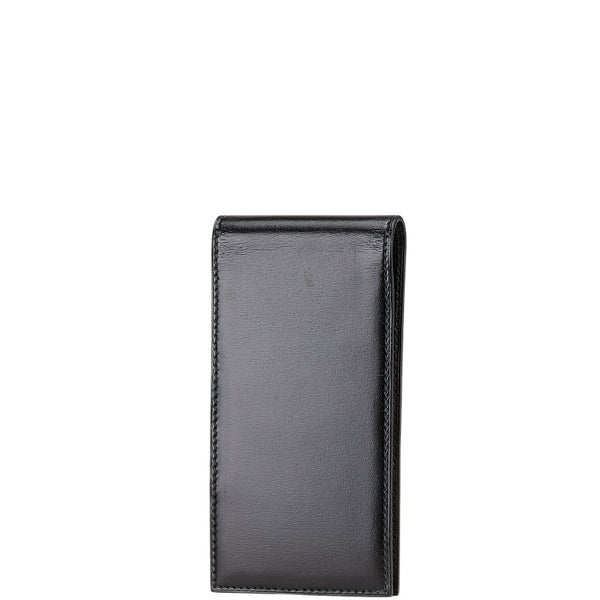 エルメス 手帳カバー メモ帳カバー ブラック レザー レディース HERMES 【中古】