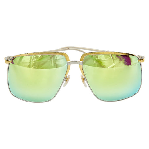 グッチ サングラス GG0365S グリーン ゴールド シルバー プラスチック レディース GUCCI 【中古】