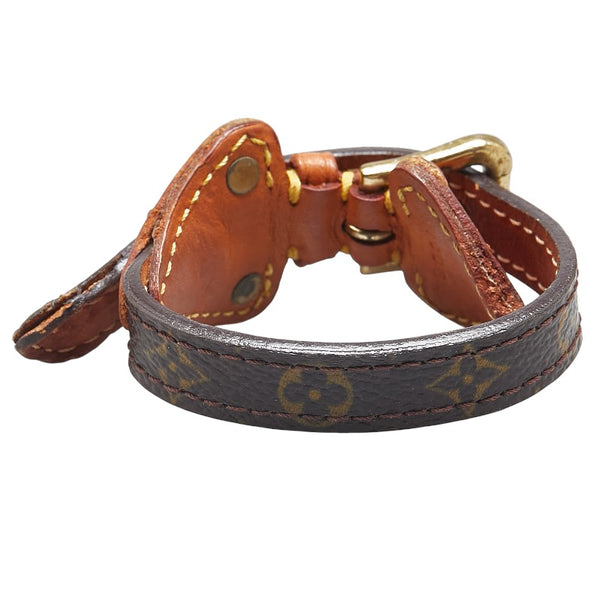 ルイ ヴィトン モノグラム ブラスレ テダPM ブレスレット M92484 ブラウン PVC レザー レディース LOUIS VUITTON 【中古】