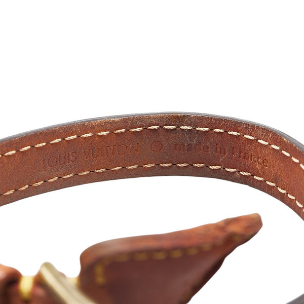 ルイ ヴィトン モノグラム ブラスレ テダPM ブレスレット M92484 ブラウン PVC レザー レディース LOUIS VUITTON 【中古】