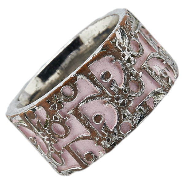 ディオール トロッター リング 指輪 ＃6 シルバー ピンク メタル レディース Dior 【中古】