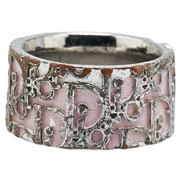 ディオール トロッター リング 指輪 ＃6 シルバー ピンク メタル レディース Dior 【中古】