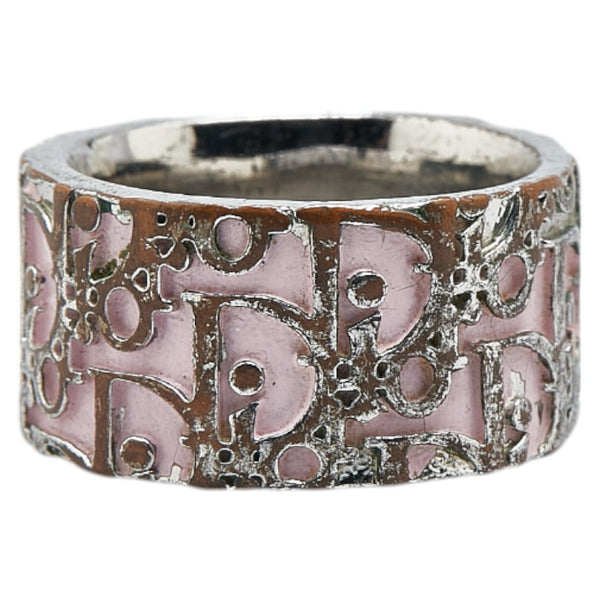 ディオール トロッター リング 指輪 ＃6 シルバー ピンク メタル レディース Dior 【中古】