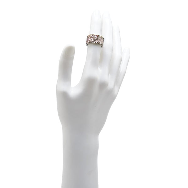 ディオール トロッター リング 指輪 ＃6 シルバー ピンク メタル レディース Dior 【中古】