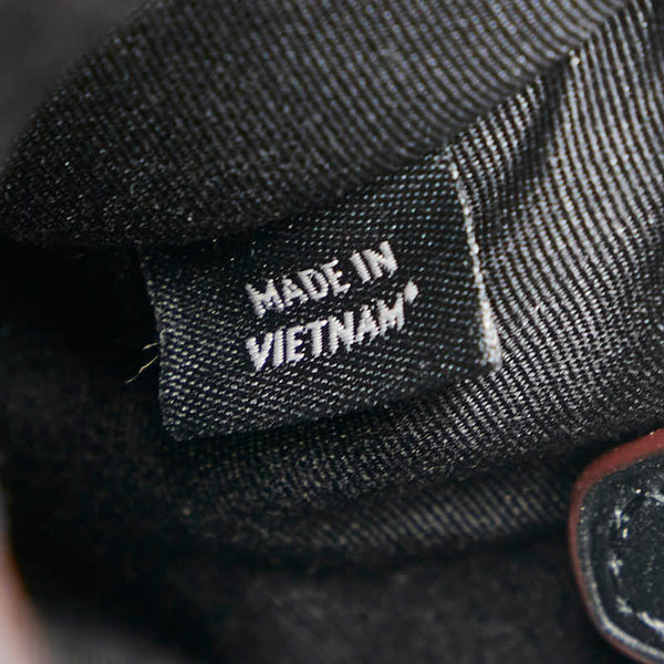 コーチ スタッズ ストーン 斜め掛け ショルダーバッグ ブラック レザー レディース COACH 【中古】